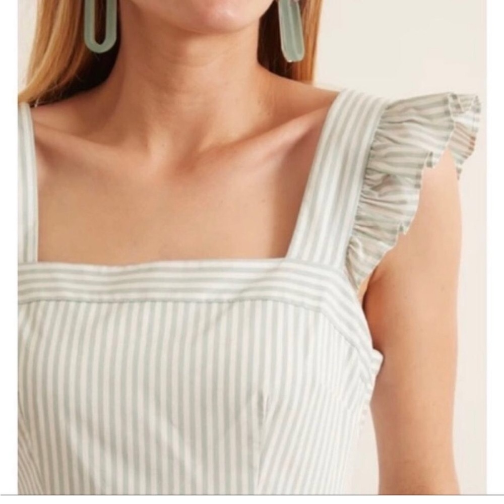GAL MEETS GLAM Anthropologie Jasmine Stripe Sleeveless Square-Neck Maxi Dress - Picture 9 of 12